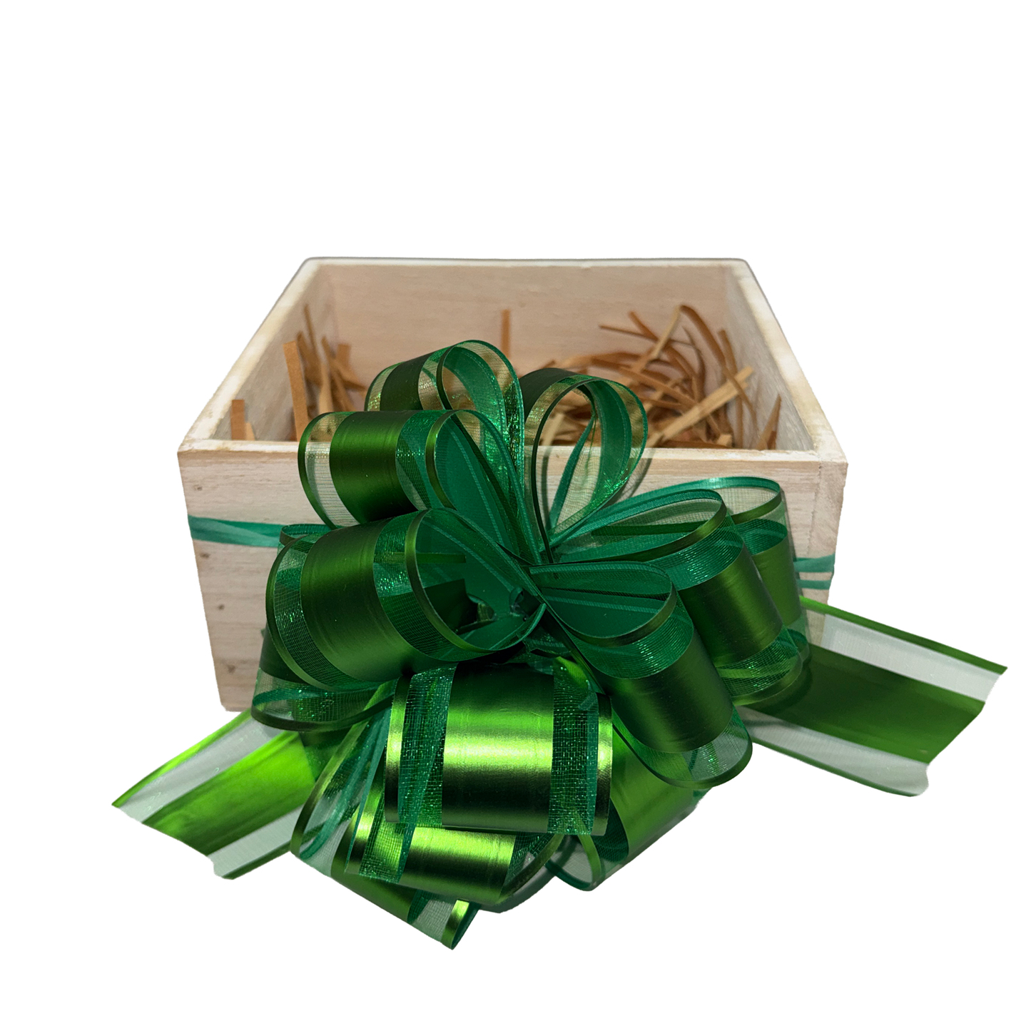 Canasta Cuadrada Madera (Capacidad para 2 Botellas)