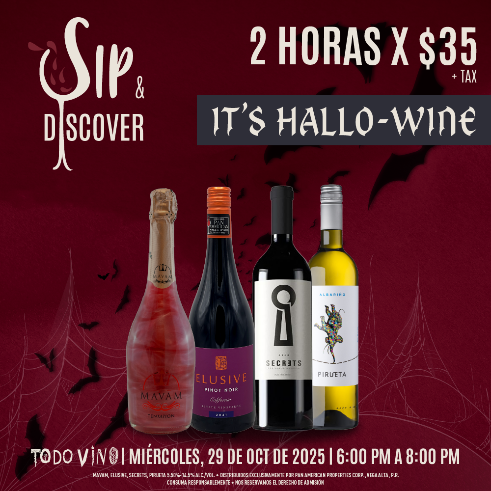 Sip & Discover – 29 de octubre – Hallo-Wine