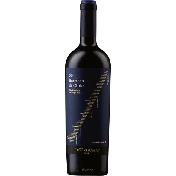 TOP 50 BARRICAS DE CHILE CARMENERE 750ML