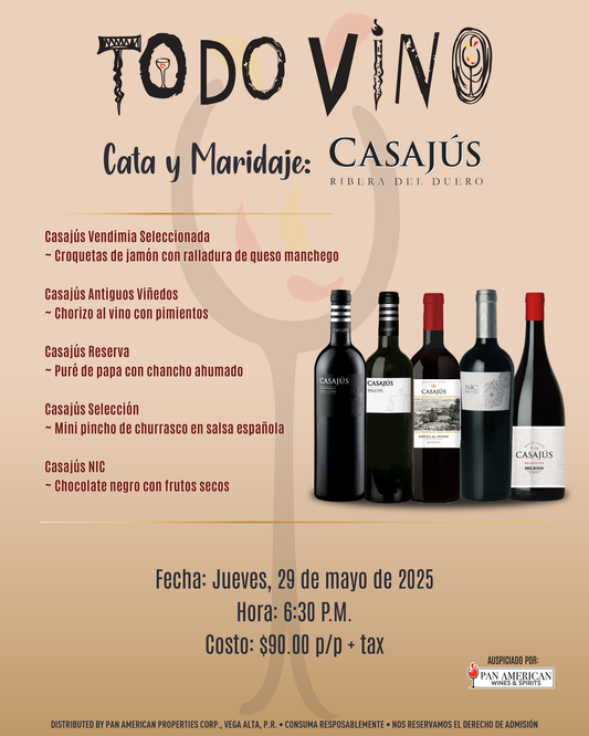 Degustacion Maridaje Casajus