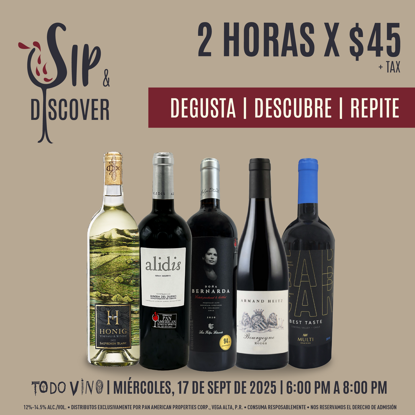 Sip & Discover – 17 de septiembre